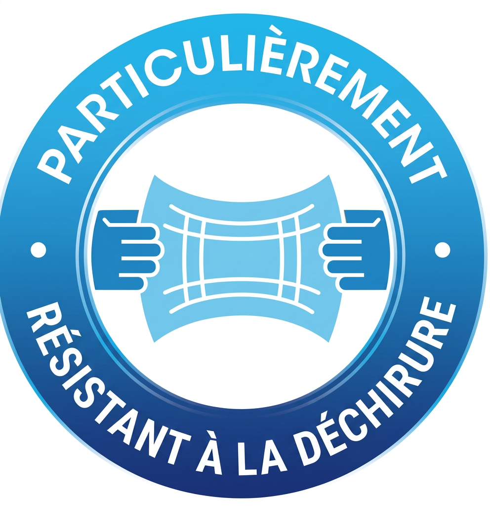Tissu non tissé particulièrement résistant à la déchirure