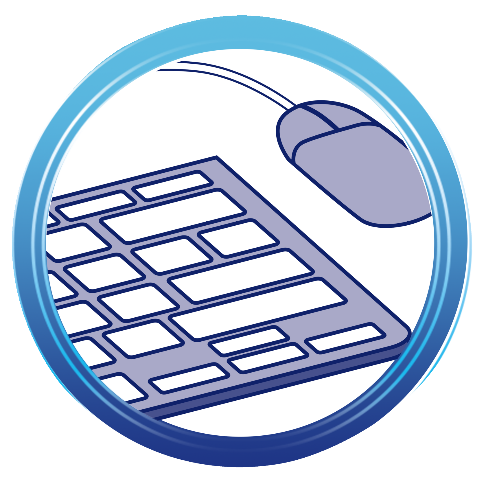 Computertastatur und Computermaus