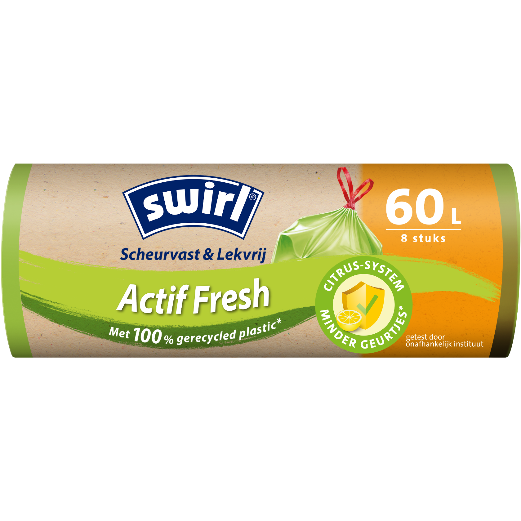 Swirl Active Fresh vuilniszakken, verpakking voorkant - 35 liter