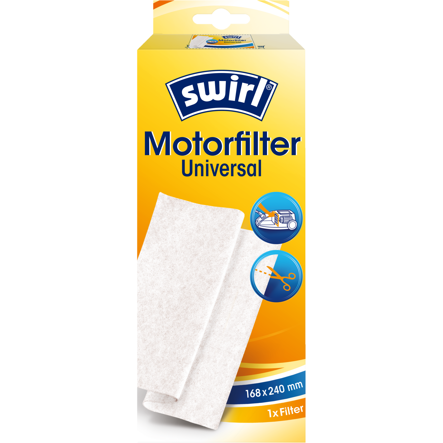 Swirl Motorfilter Universal Verpackung Vorderseite