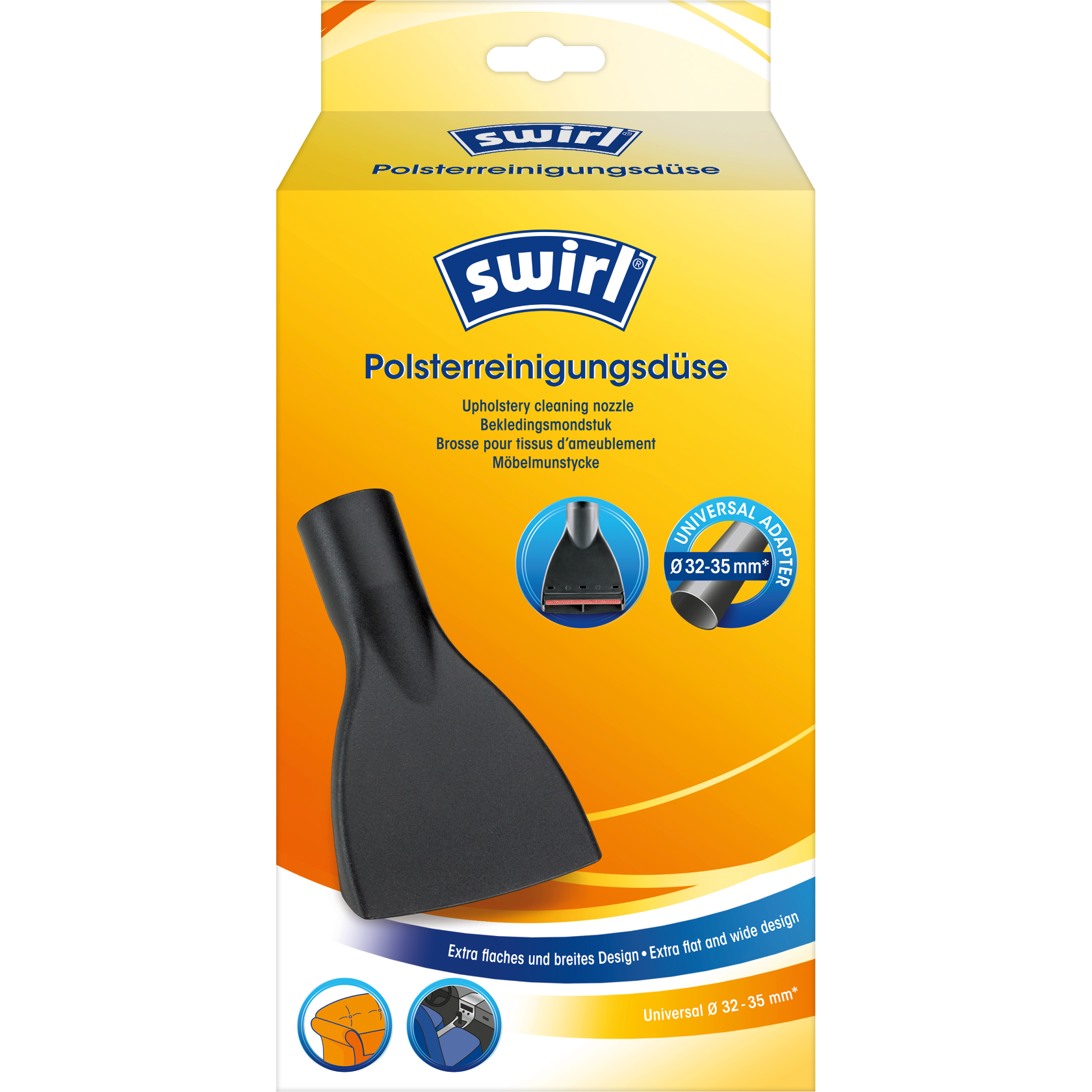 Swirl Polsterreinigungsdüse Verpackung Vorderseite