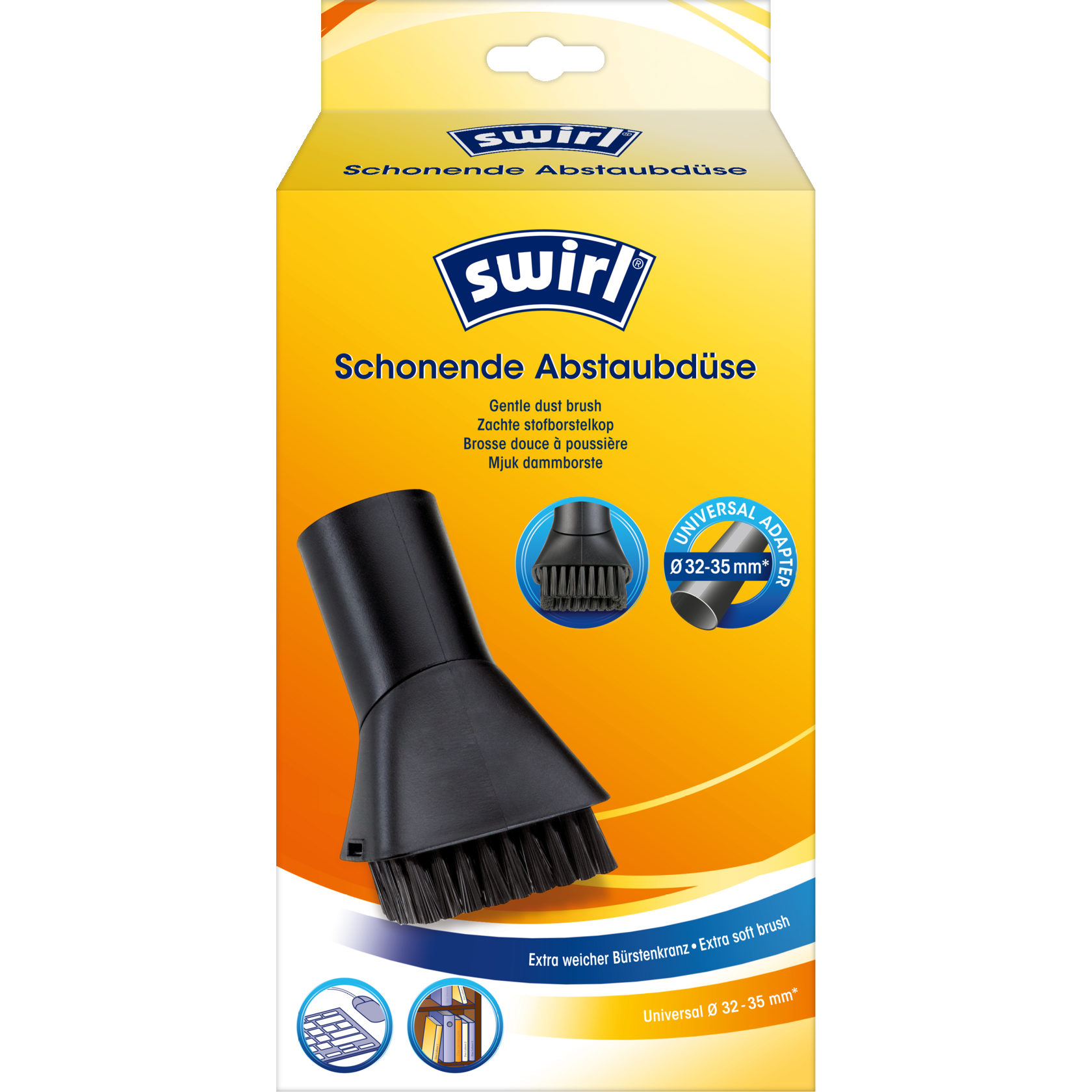 Swirl Schonende Abstaubdüse Verpackung Vorderseite
