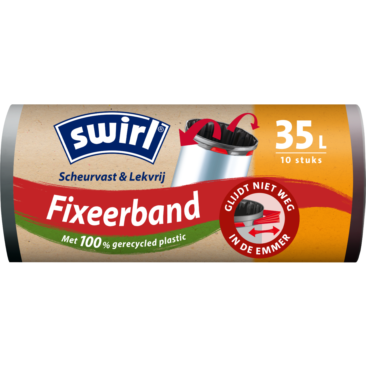 Swirl Fixeerband vuilniszakken