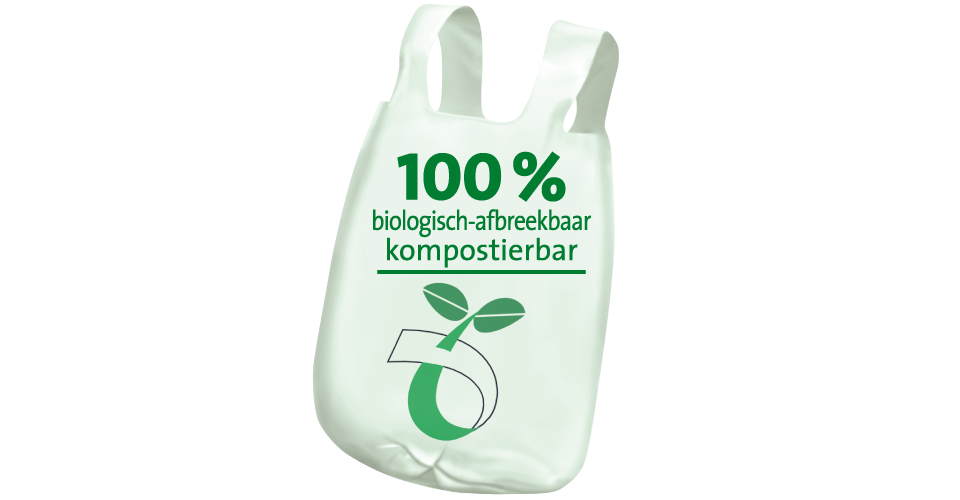 Eco-film organic waste bags with handles Eco-film organic waste bags with handles