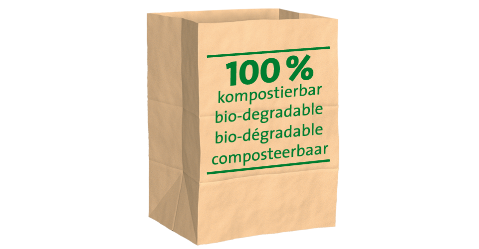 Organic waste-paper bags 100% compostable Organic waste-paper bags 100% compostable