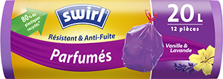 Sacs poubelle parfumés vanille lavande Sacs poubelle parfumés vanille lavande