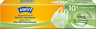 Sacs plastique pour déchets organiques avec poignées Sacs plastique pour déchets organiques avec poignées